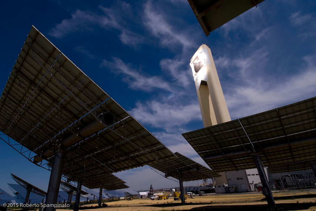 PS10 is the world's first commercial solar tower power plant.