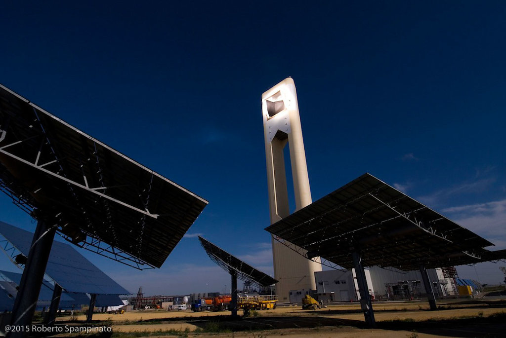 PS10 is the world's first commercial solar tower power plant.