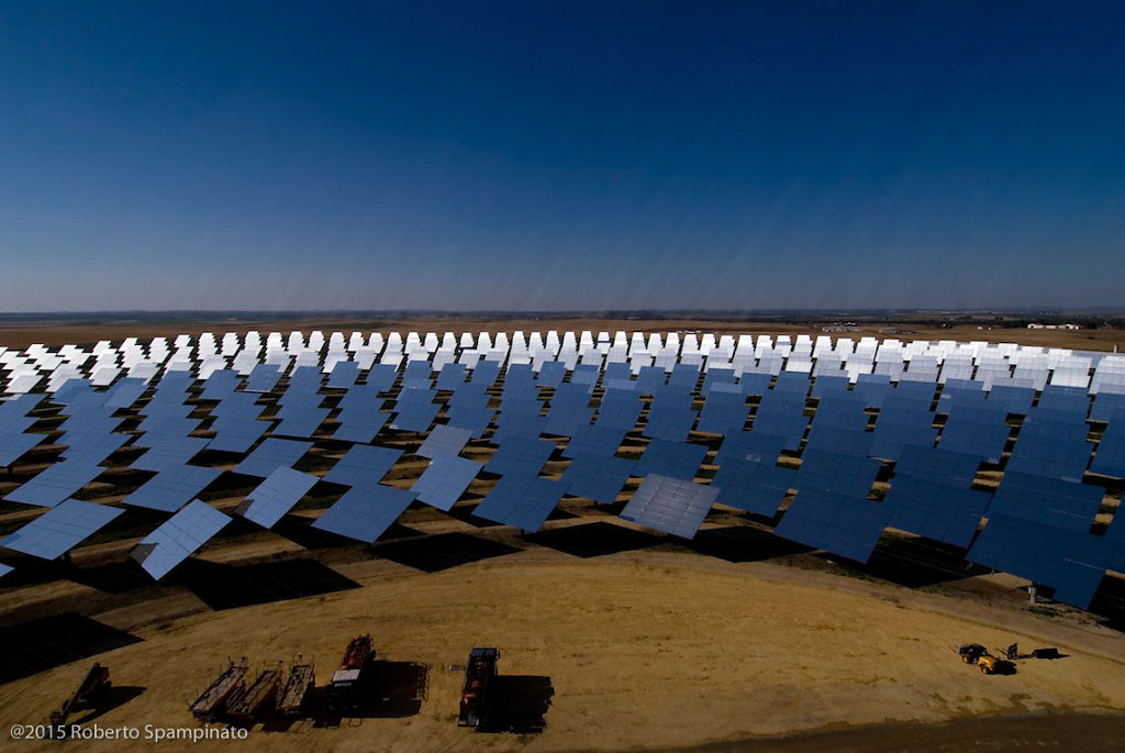 PS10 is the world's first commercial solar tower power plant.